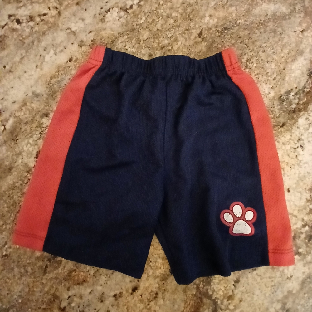 Nickelodeon Navy and Red Paw Print Shorts